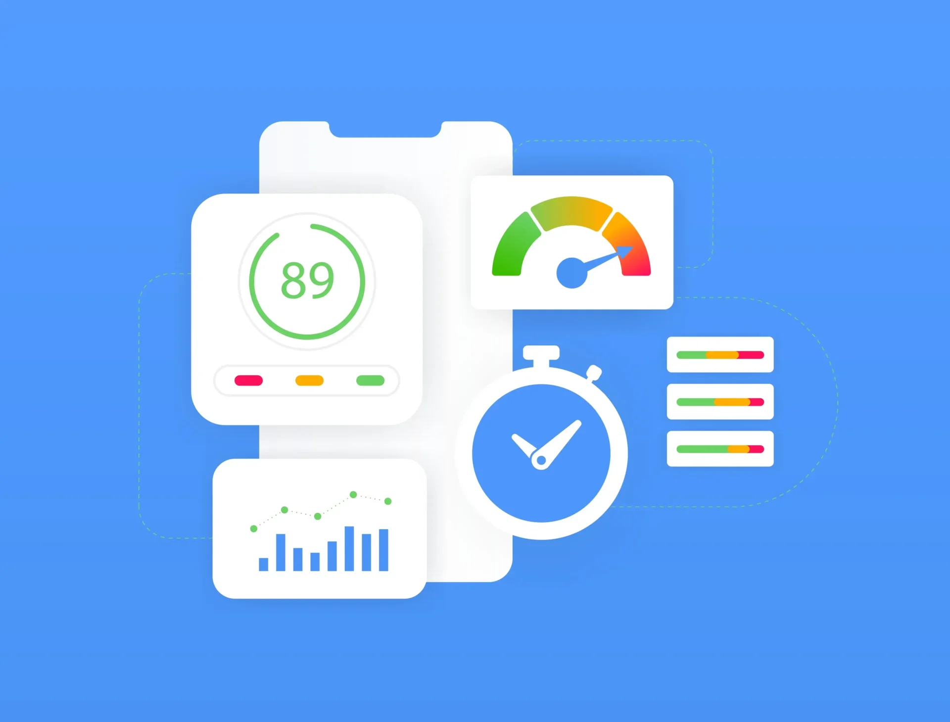 Core Web Vitals metrics dashboard showing performance scores for SEO impact and ranking Core Web Vitals metrics dashboard showing performance scores for SEO impact and ranking