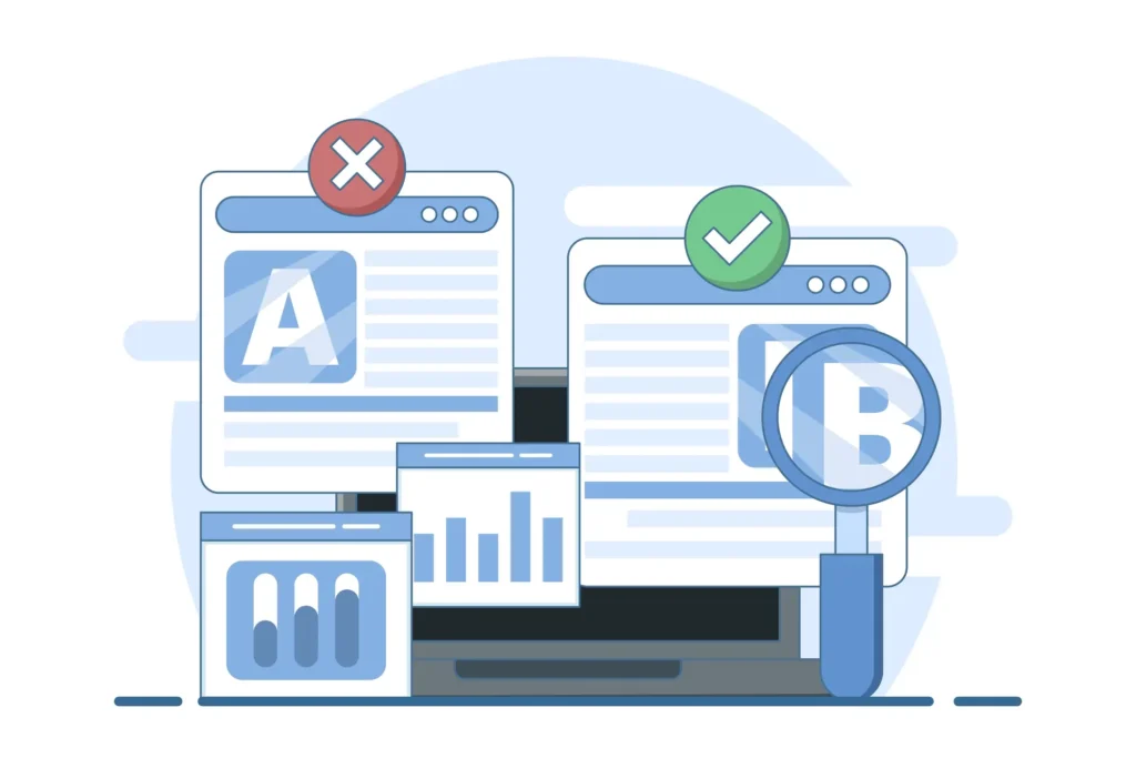 Multivariate testing tools displaying AB testing vs multivariate analysis results