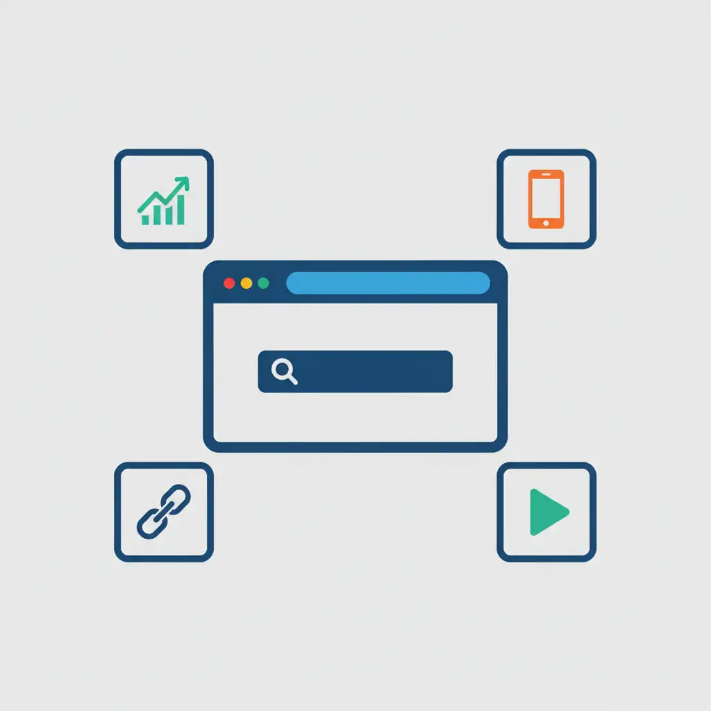 Future-Proof Your Business: Top SEO Trends and Strategies for 2025 Infographic of 2025 seo trends, including visual search and mobile optimization.